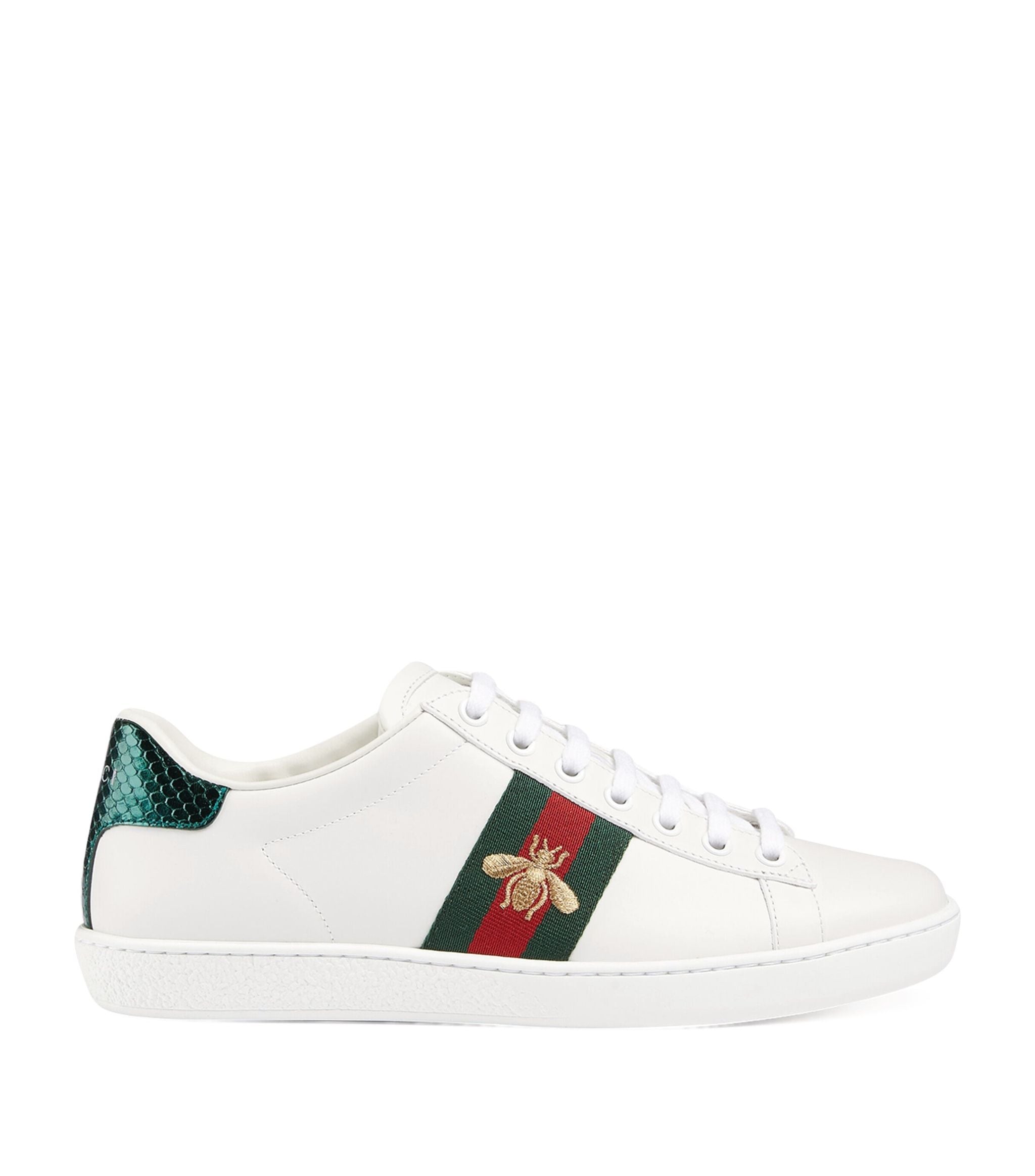 Leather Embroidered Ace Sneakers GOODS Harrods   