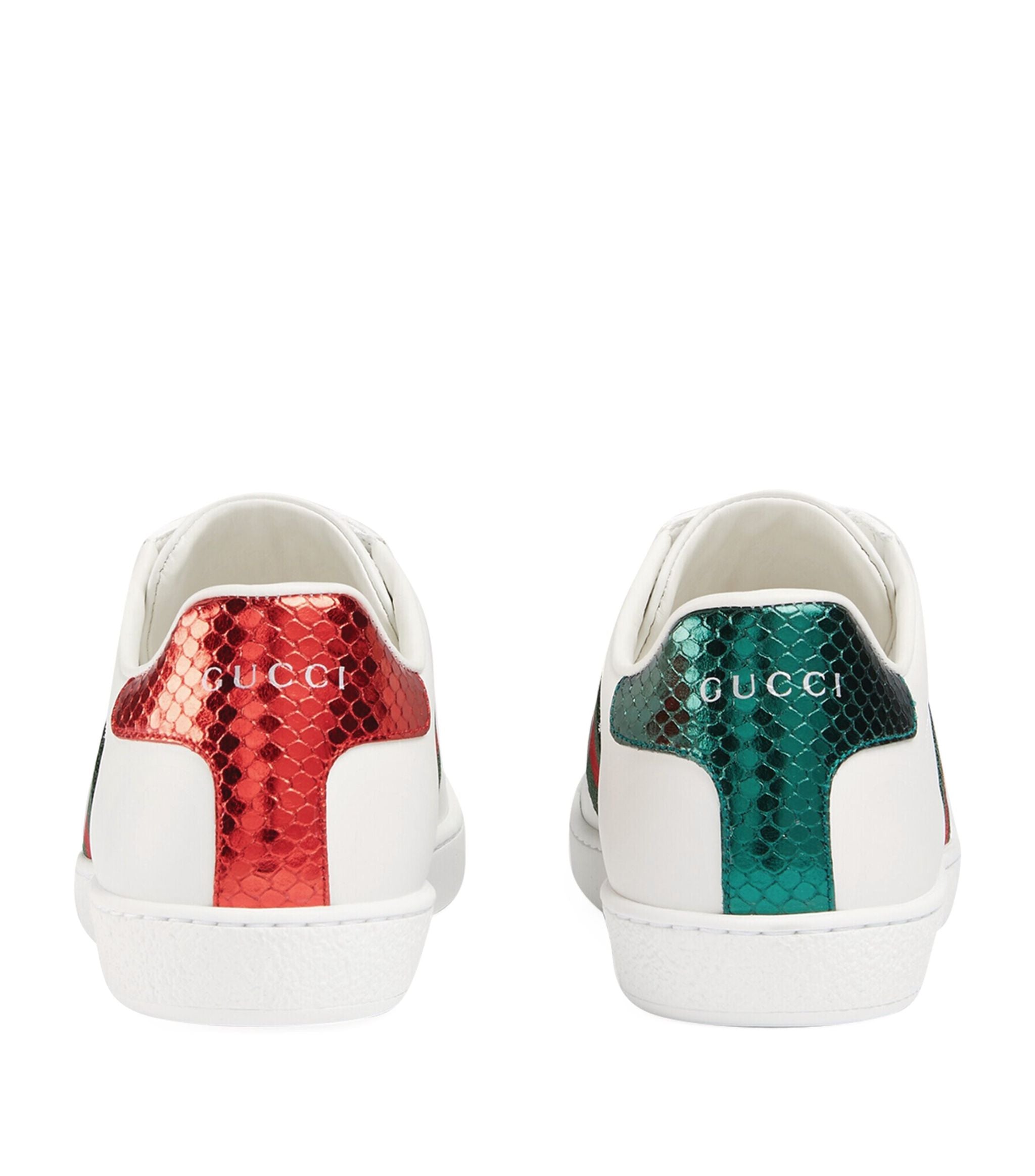 Leather Embroidered Ace Sneakers GOODS Harrods   