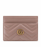 Leather GG Marmont Card Holder GOODS Harrods   