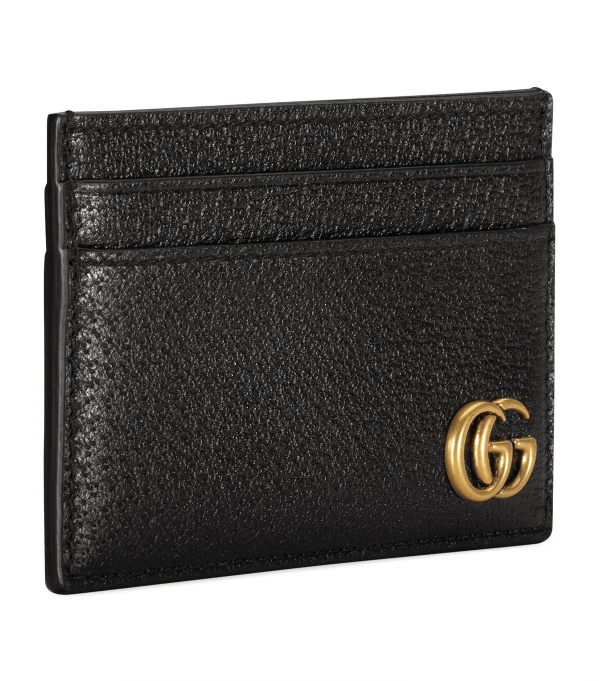 Leather GG Marmont Card Holder GOODS Harrods   