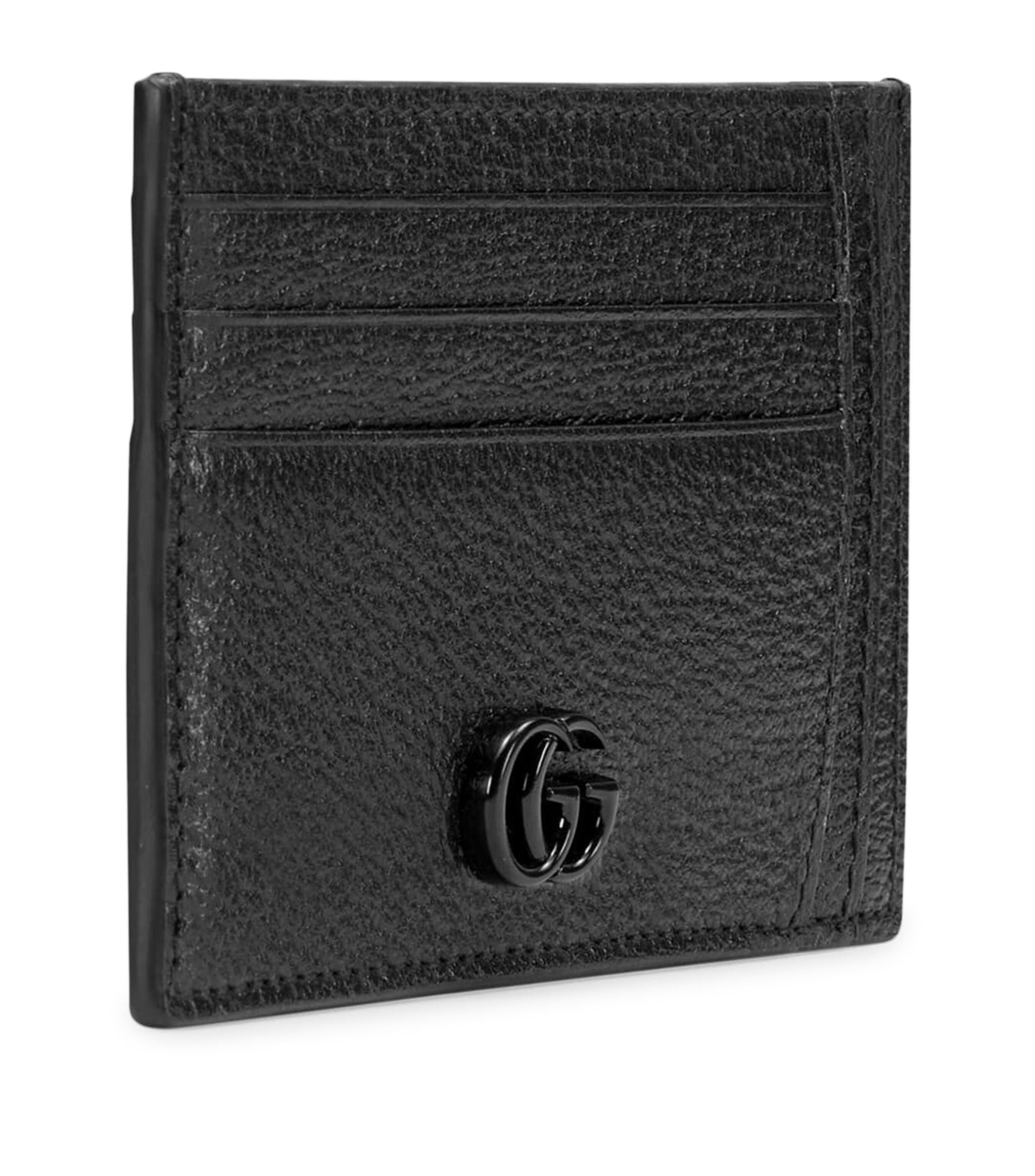 Leather GG Marmont Card Holder GOODS Harrods   