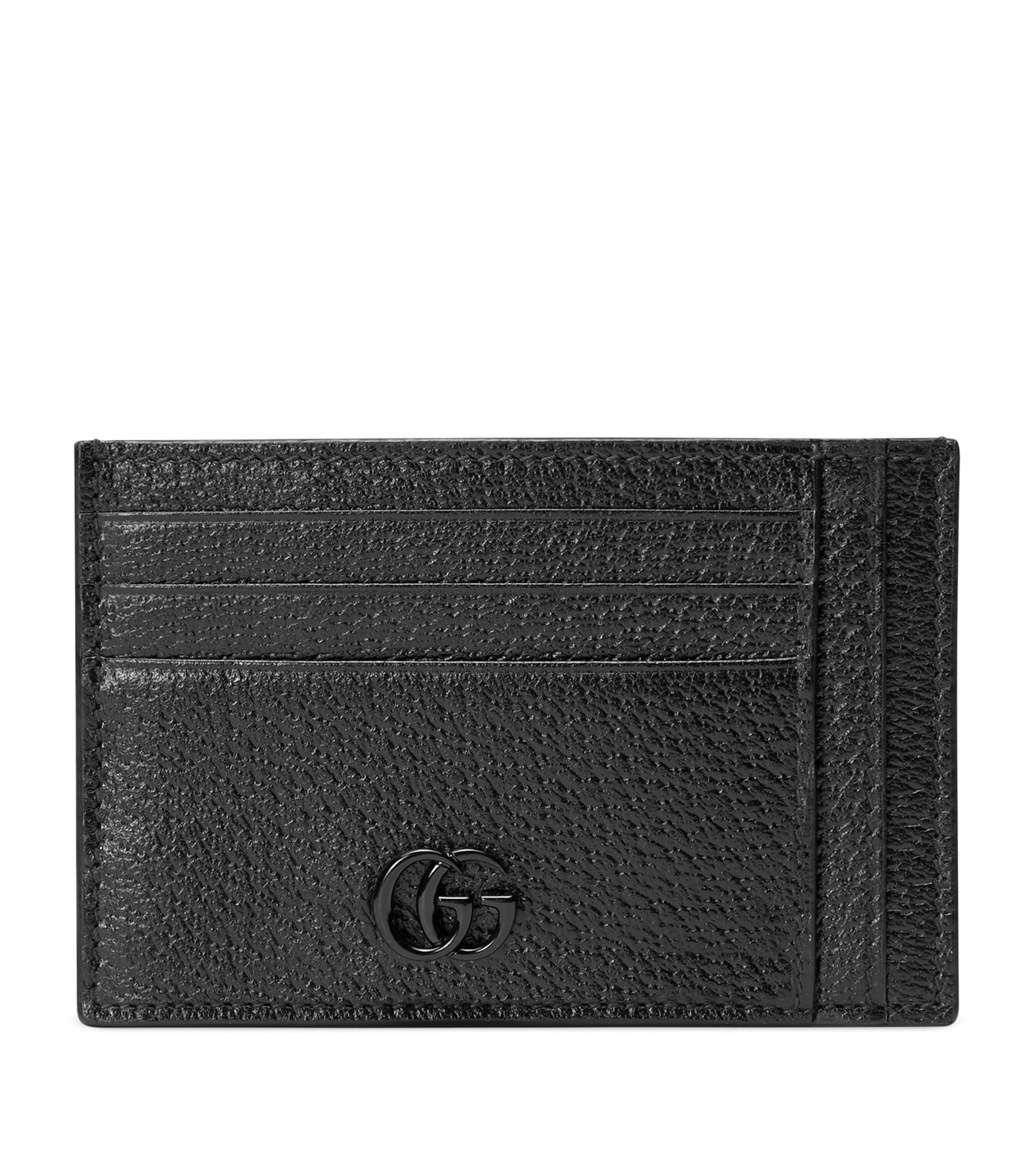 Leather GG Marmont Card Holder GOODS Harrods   