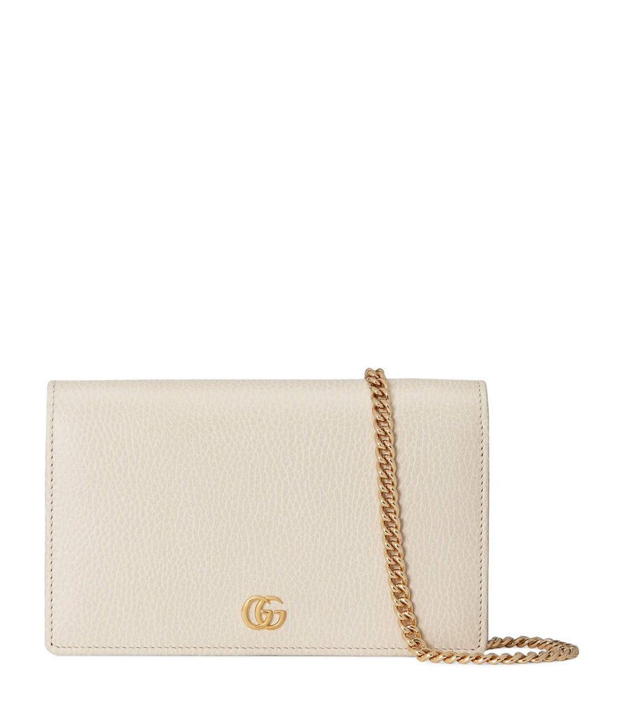 Leather GG Marmont Chain Wallet