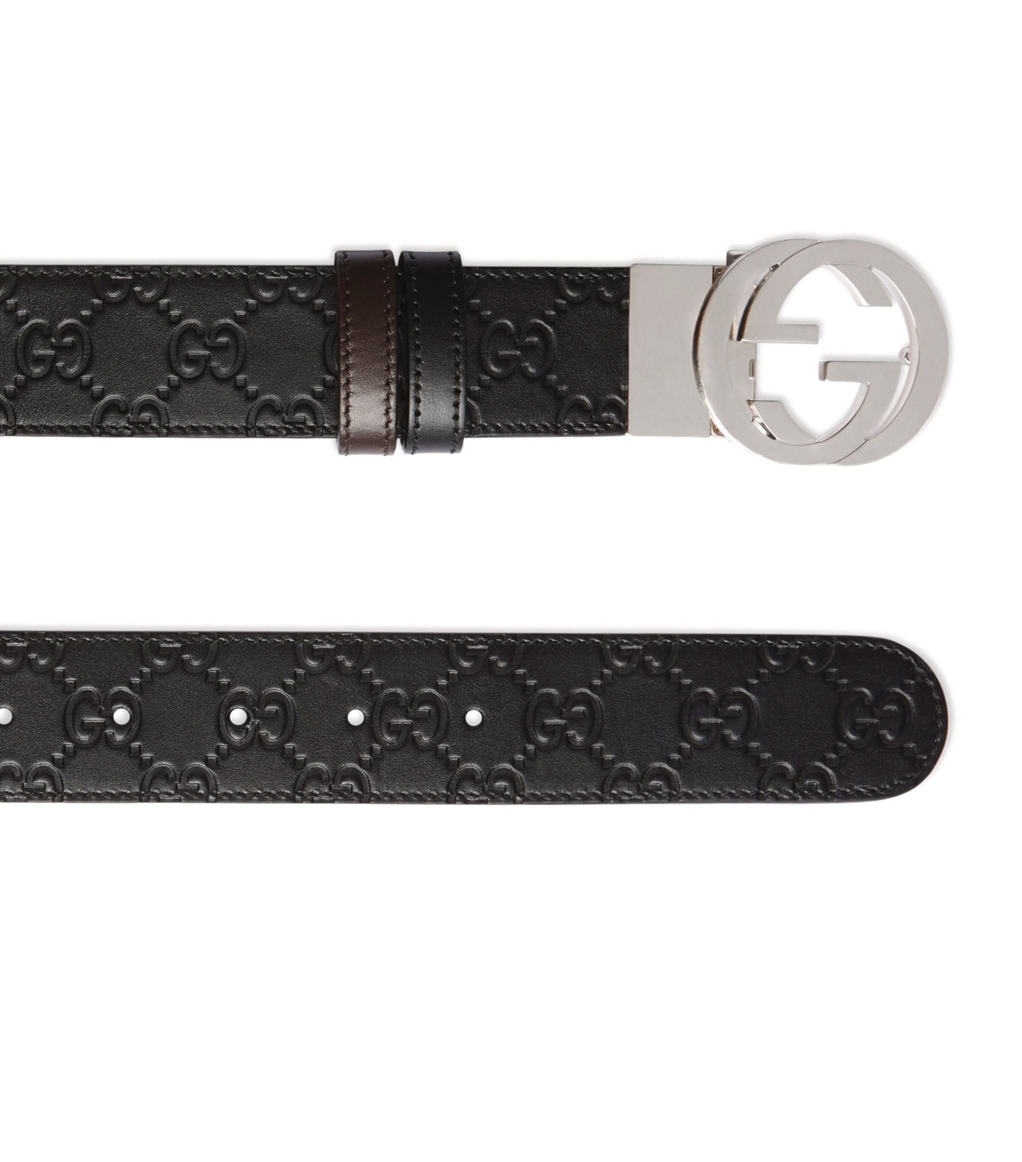 Leather GG Supreme Belt GOODS Harrods   