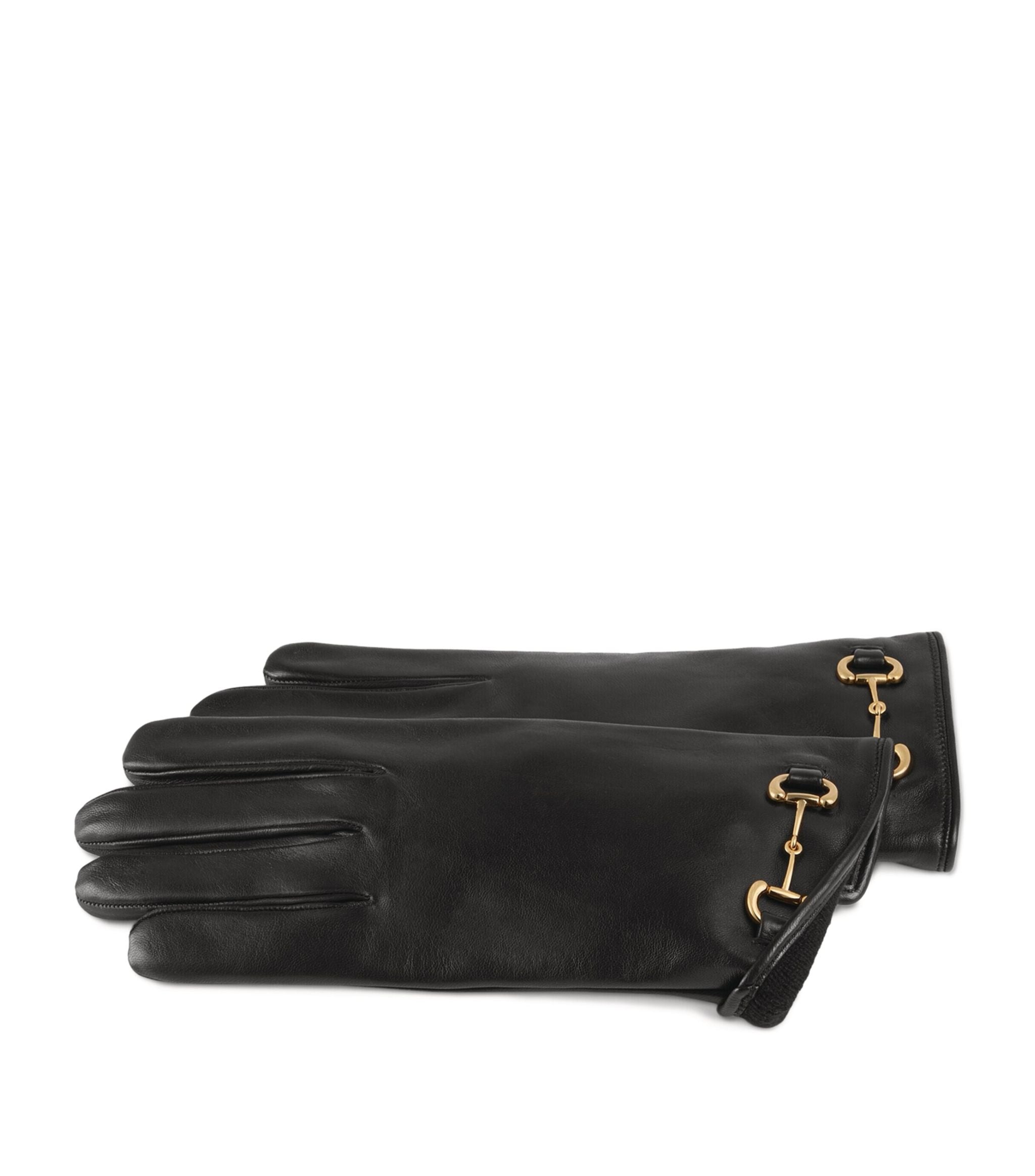 Leather Horsebit Gloves GOODS Harrods   