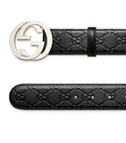 Leather Interlocking G Belt GOODS Harrods   