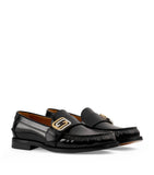 Leather Interlocking G Loafers GOODS Harrods   