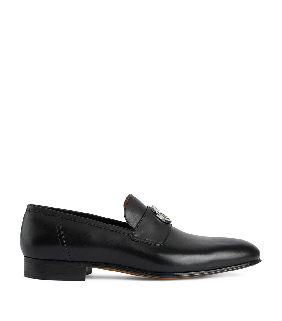 Leather Interlocking G Loafers