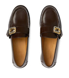 Leather Interlocking GG Loafers GOODS Harrods   