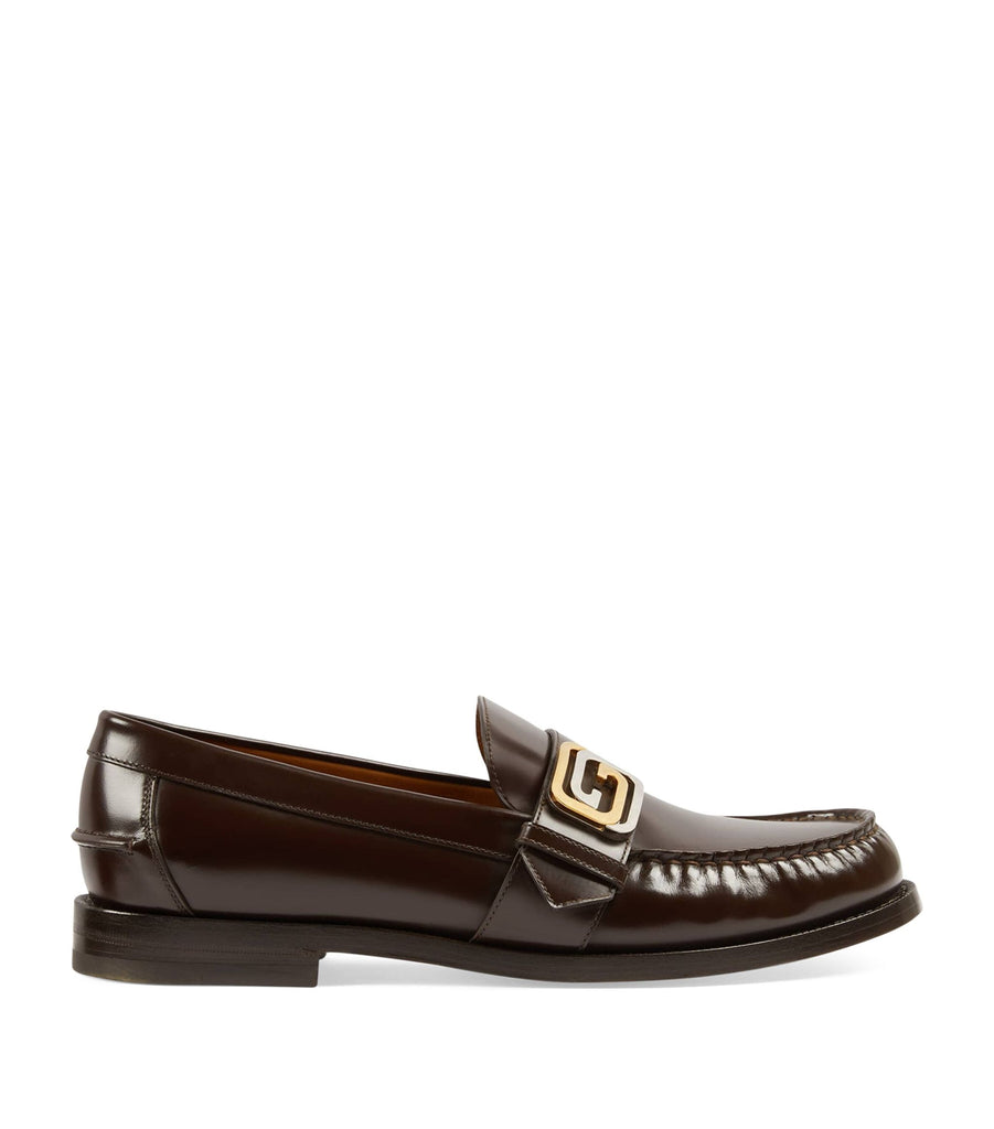 Leather Interlocking GG Loafers