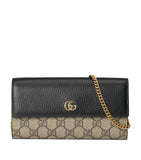 Leather Marmont GG Chain Wallet GOODS Harrods   