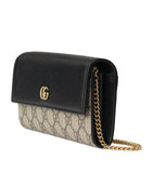 Leather Marmont GG Chain Wallet GOODS Harrods   