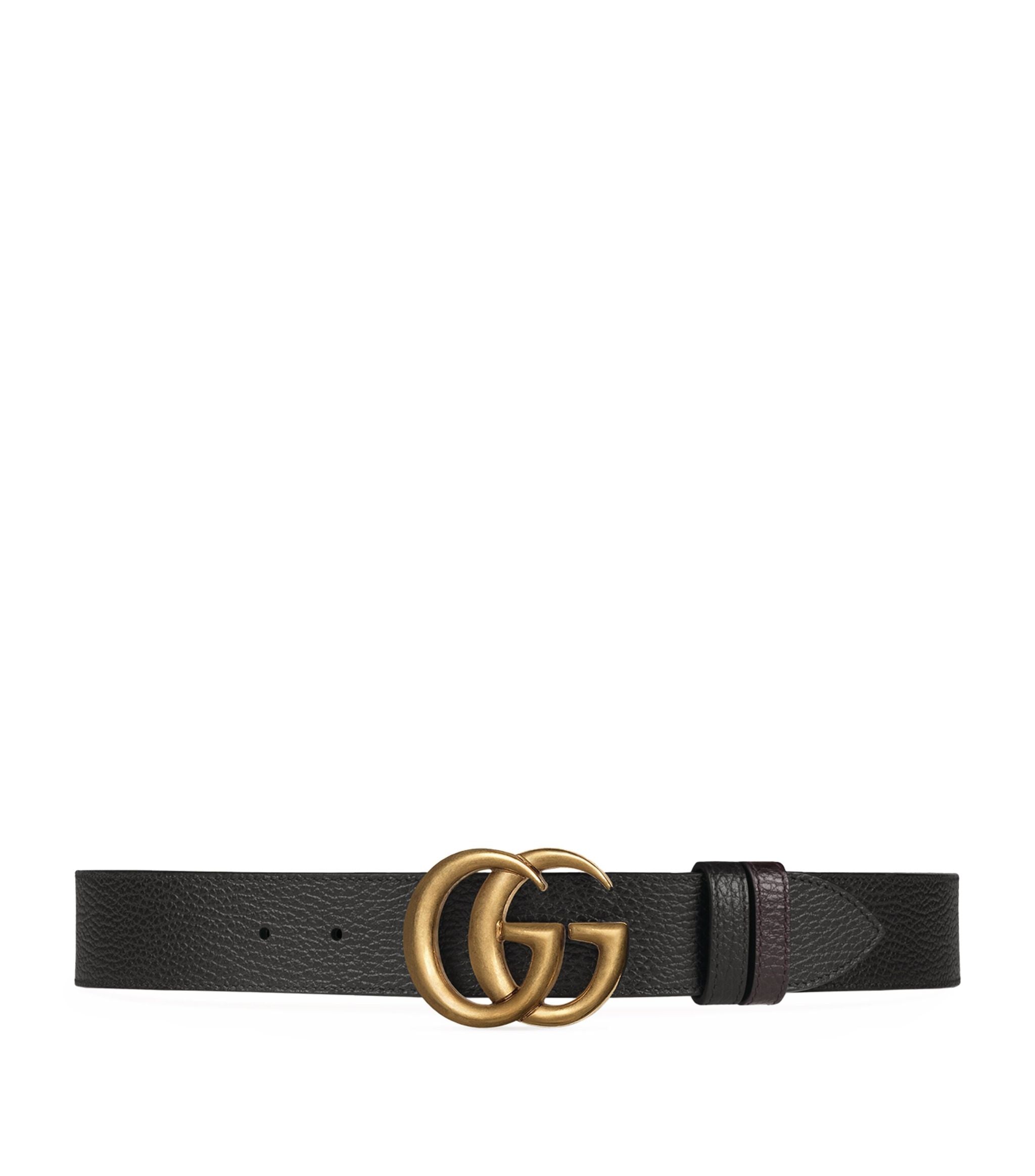 Leather Reversible Marmont Belt GOODS Harrods   