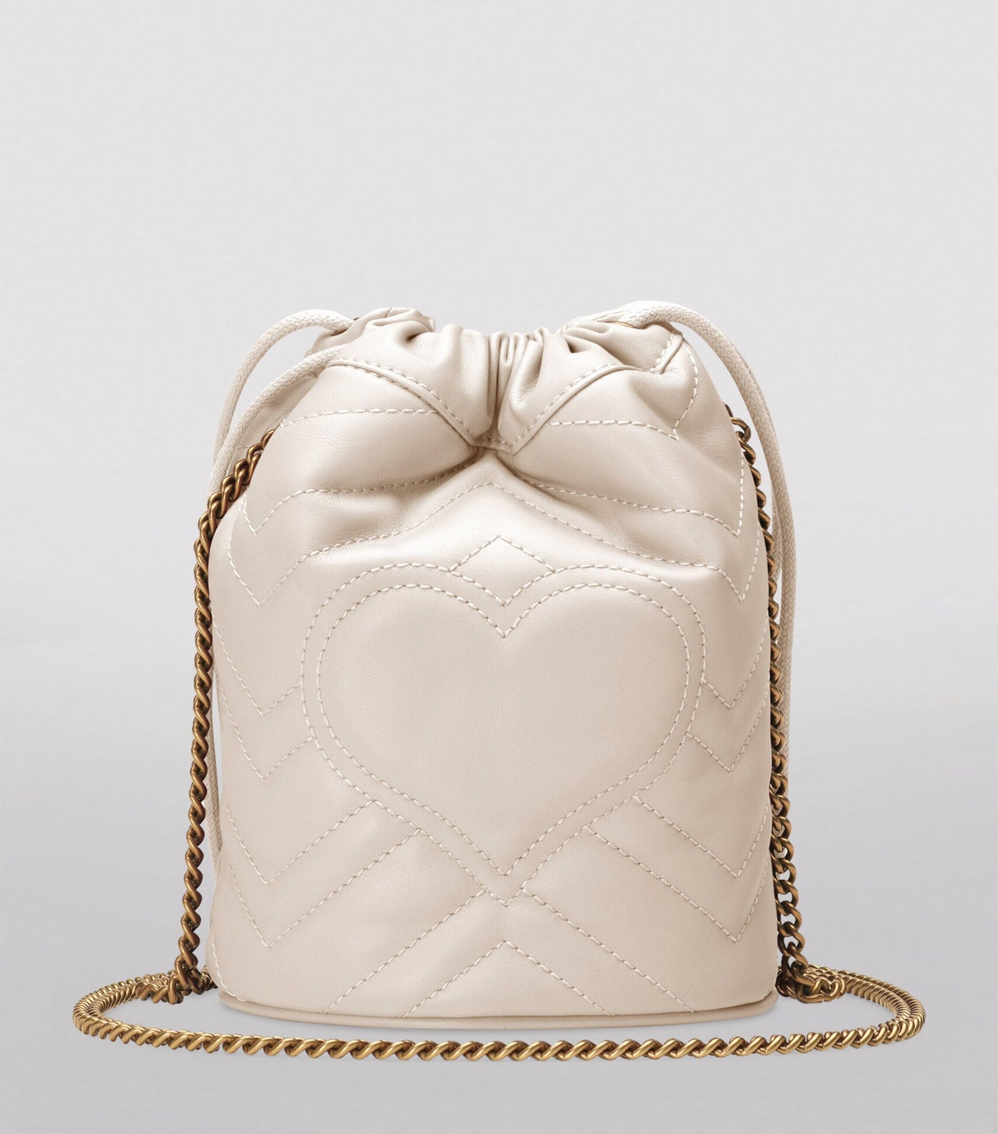 Mini Leather GG Marmont Bucket Bag GOODS Harrods   