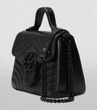 Mini Leather GG Marmont Top-Handle Bag GOODS Harrods   