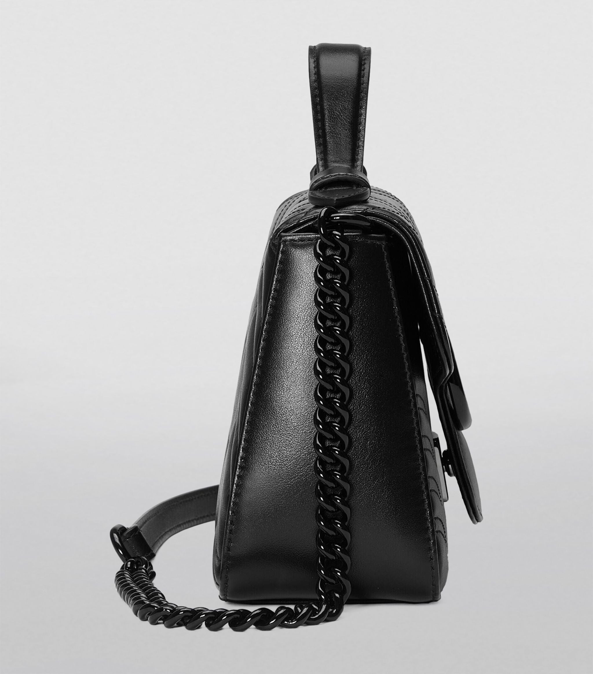 Mini Leather GG Marmont Top-Handle Bag GOODS Harrods   