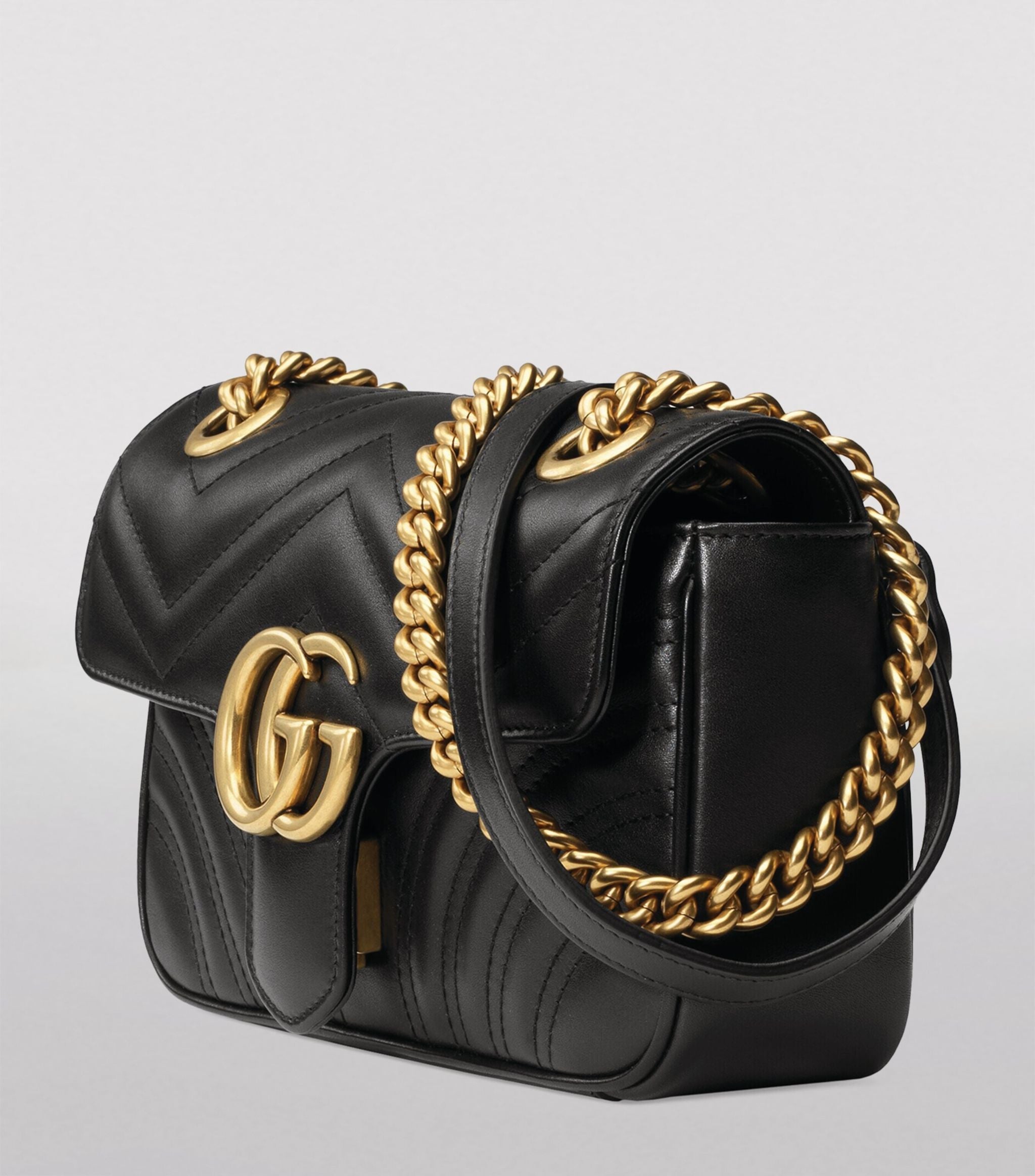 Mini Marmont Matelassé Shoulder Bag GOODS Harrods   