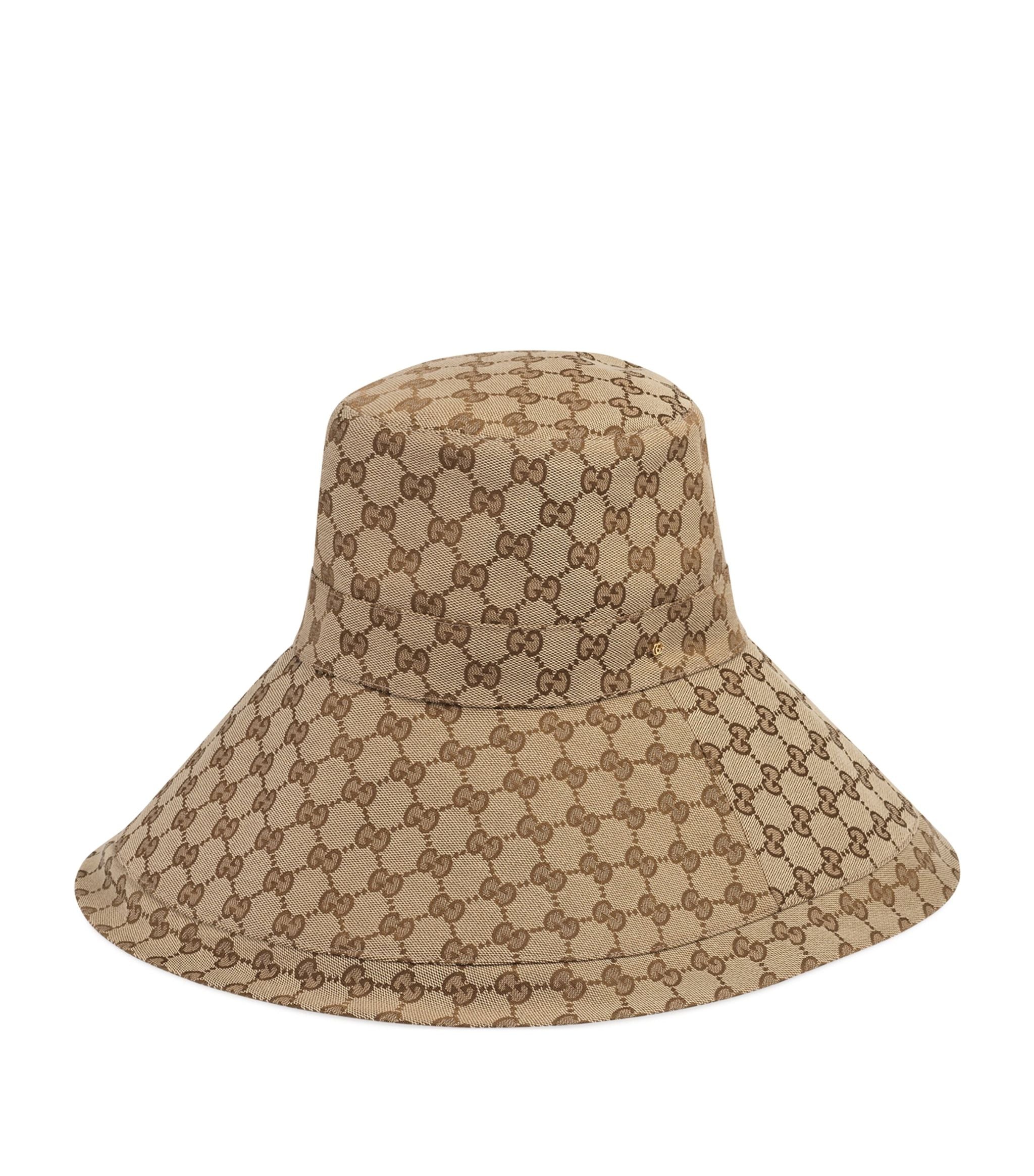 Original GG Canvas Wide-Brim Hat GOODS Harrods   