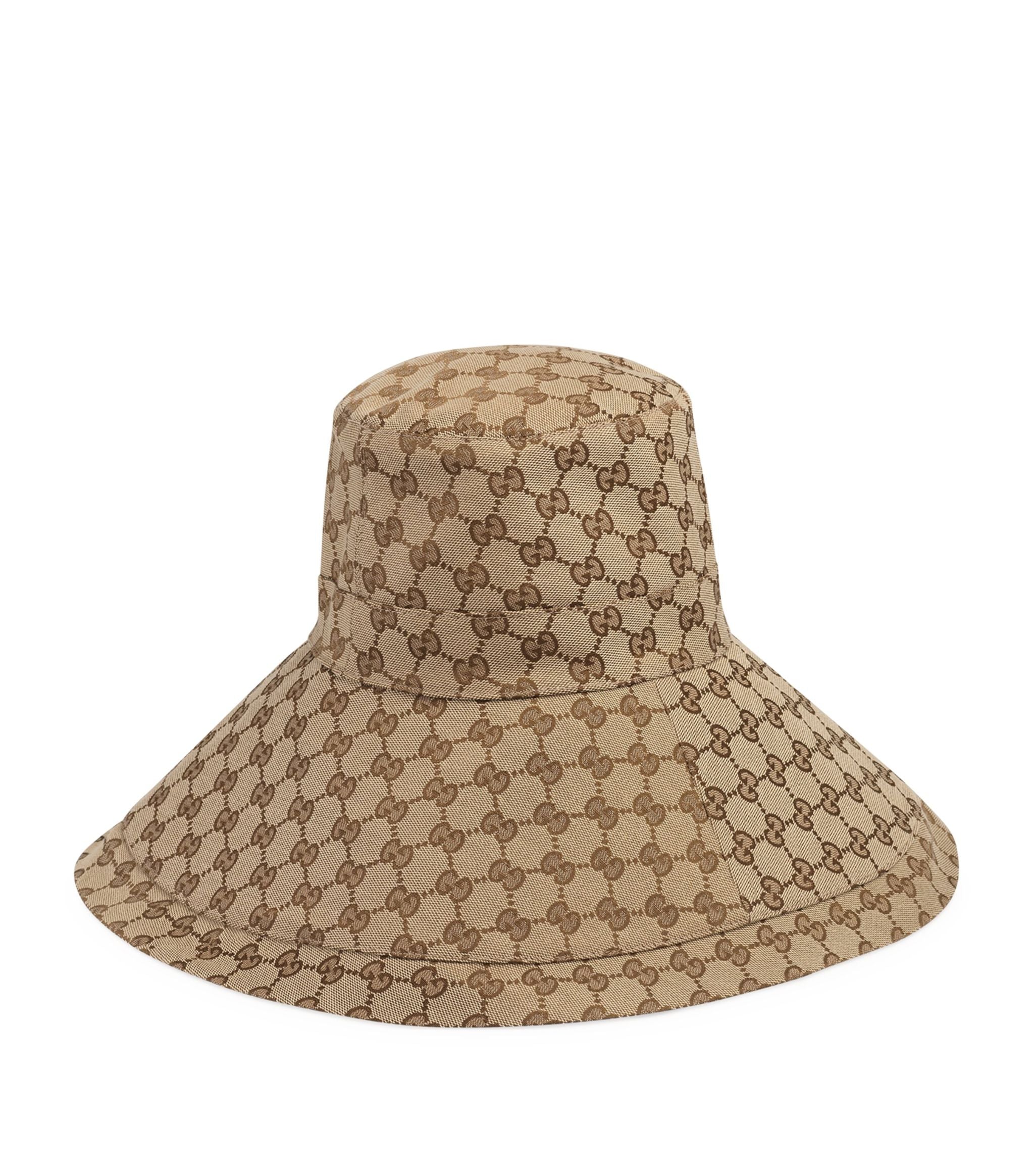 Original GG Canvas Wide-Brim Hat GOODS Harrods   