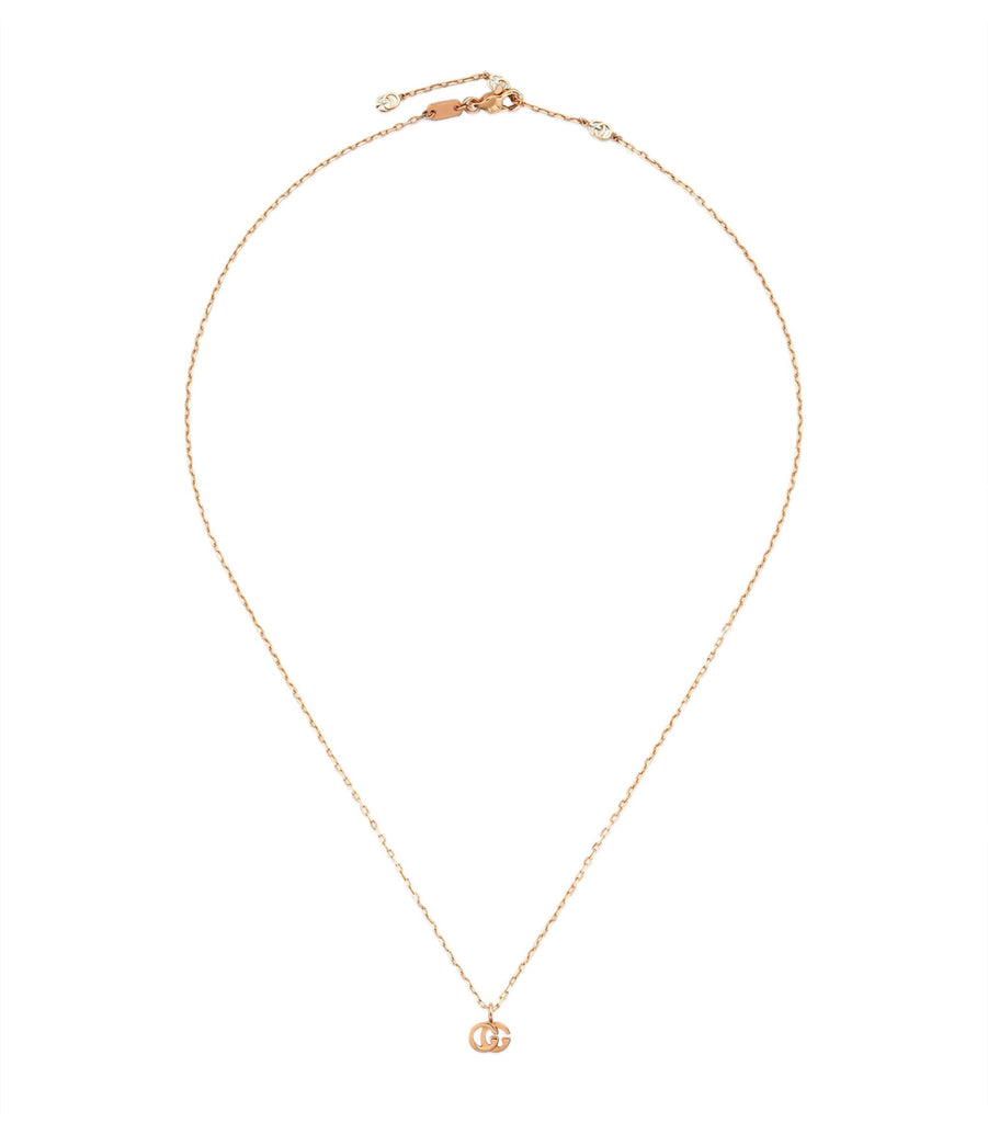 Rose Gold Double G Necklace