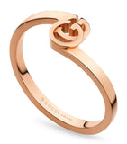 Rose Gold GG Running Ring GOODS Harrods   