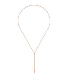 Rose Gold Link to Love Lariat Necklace GOODS Harrods   