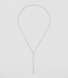 Rose Gold Link to Love Lariat Necklace GOODS Harrods   