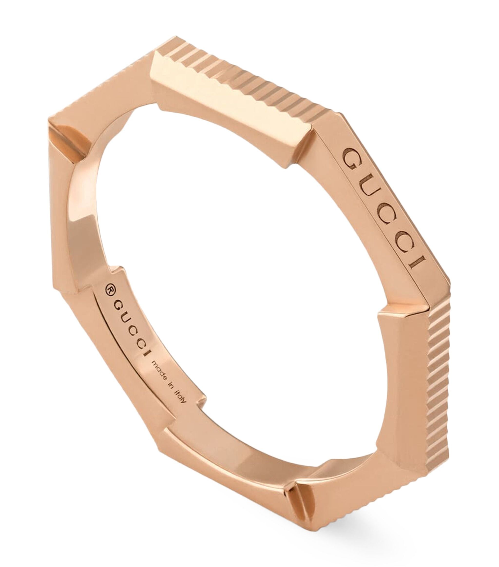 Rose Gold Link to Love Ring GOODS Harrods   