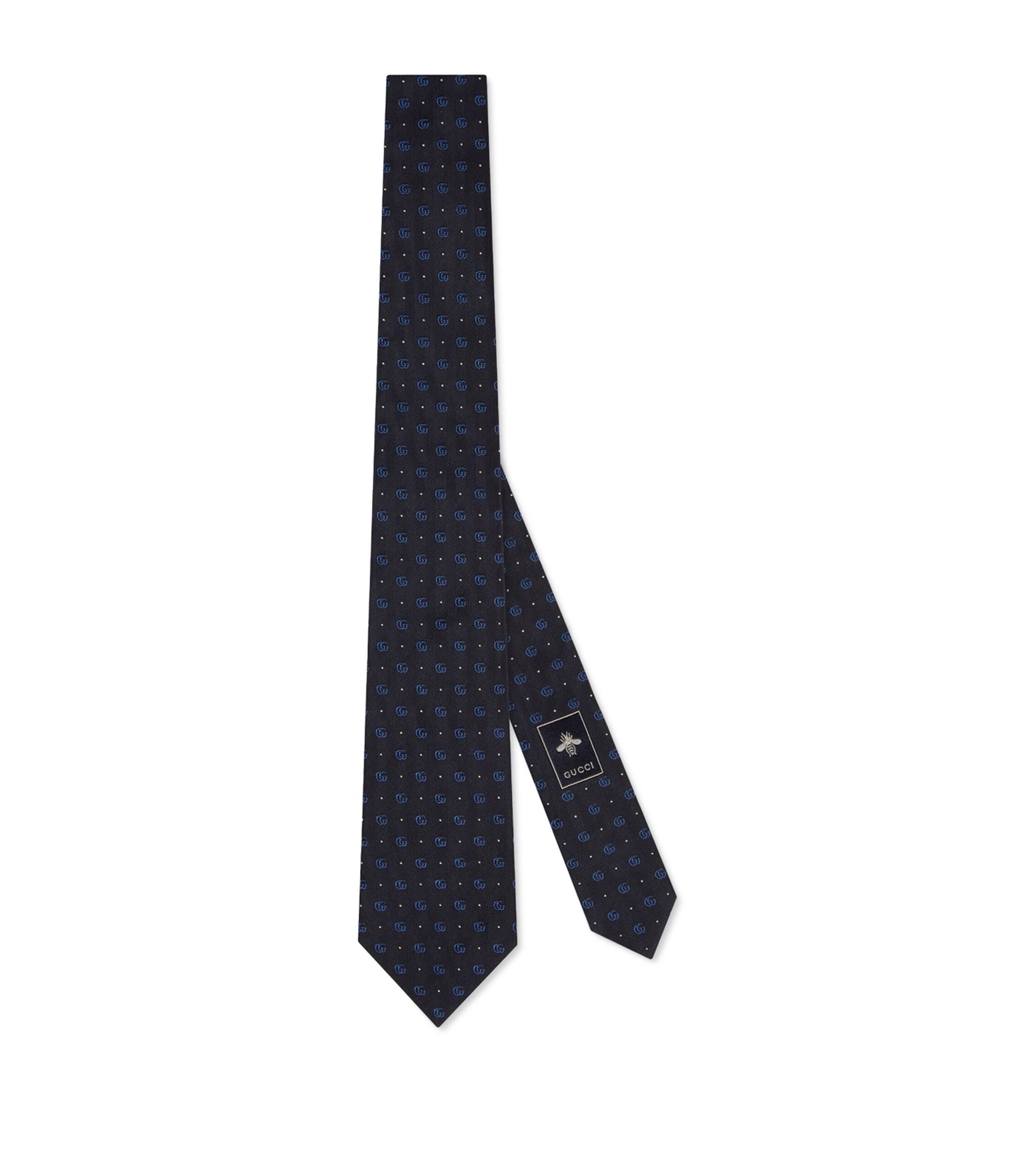 Silk Double G Logo Tie GOODS Harrods   