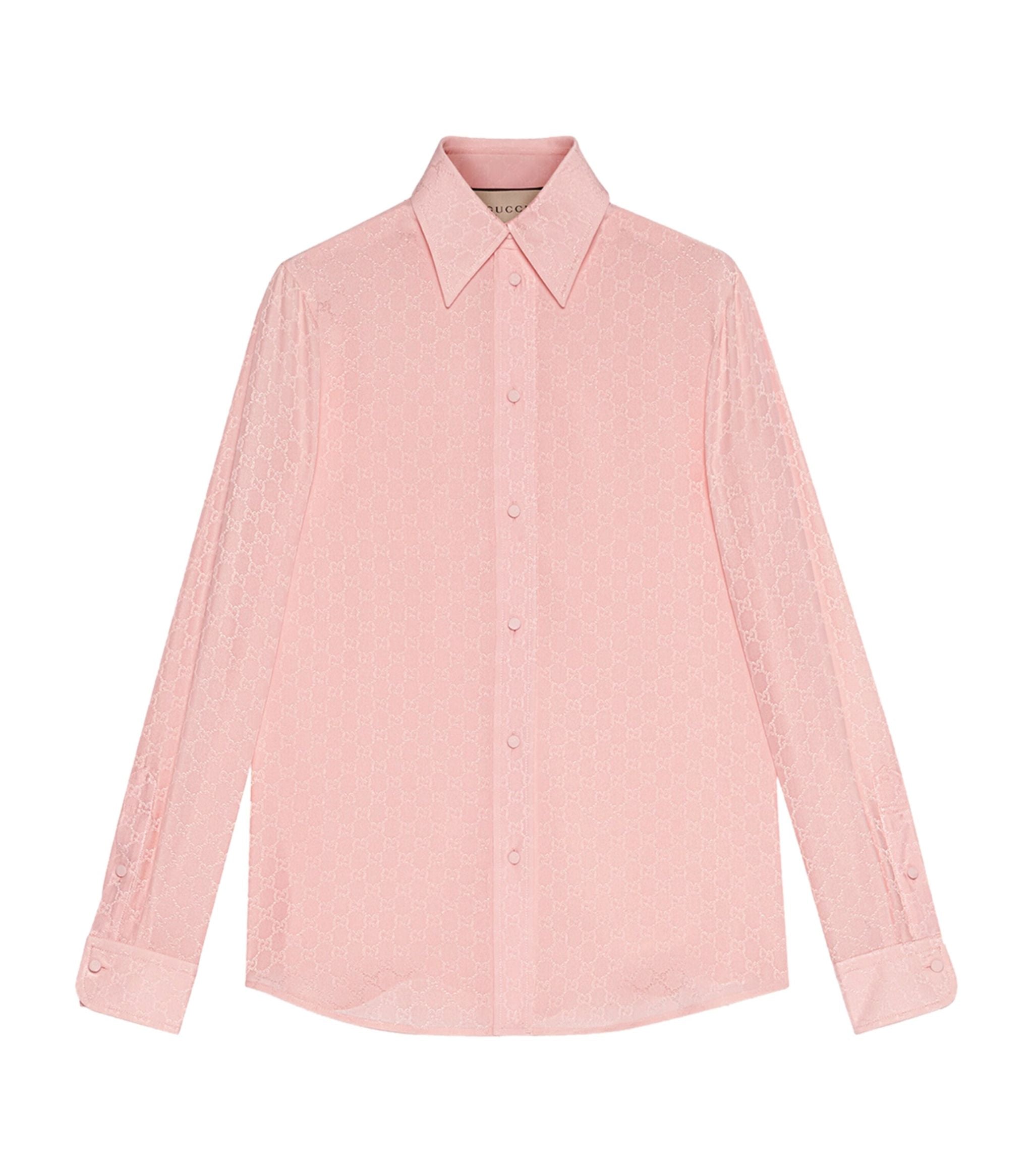 Silk GG Crêpe Shirt GOODS Harrods   