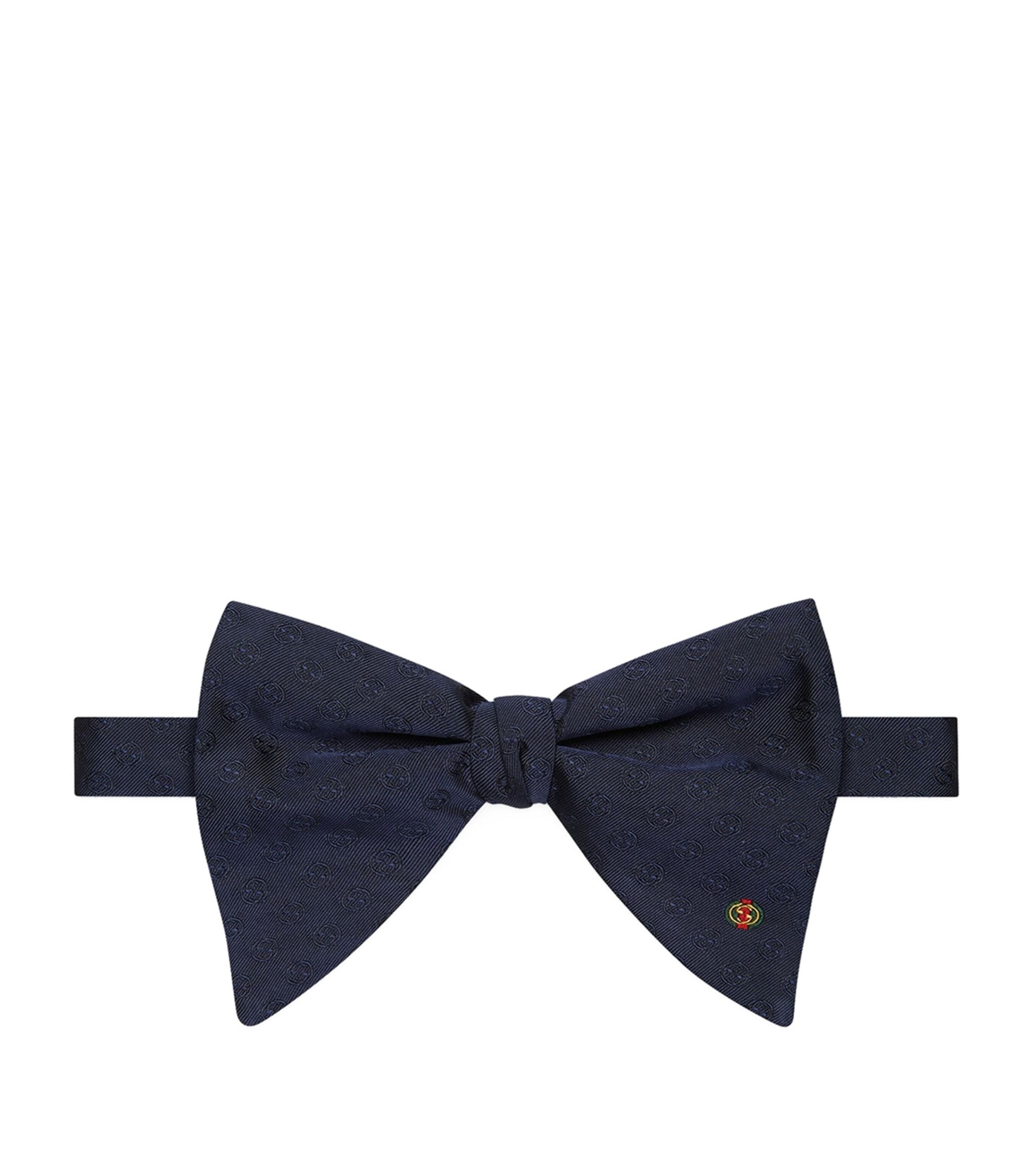 Silk Interlocking G Bow Tie GOODS Harrods   