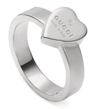 Silver Trademark Heart Ring GOODS Harrods   