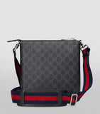 Small Leather GG Supreme Web Messenger Bag GOODS Harrods   