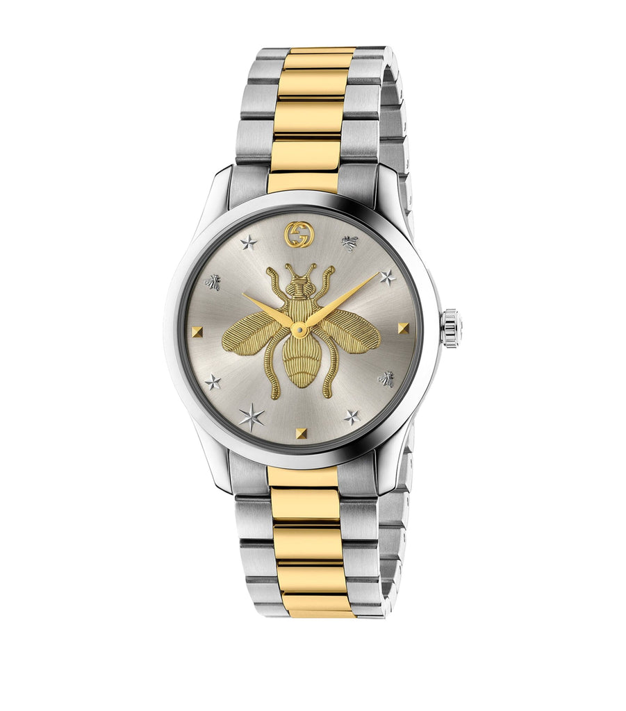 Steel G-Timeless Bee Watch 38mm