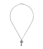 Sterling Silver Double G Key Necklace GOODS Harrods   