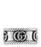 Sterling Silver Double G Ring GOODS Harrods   