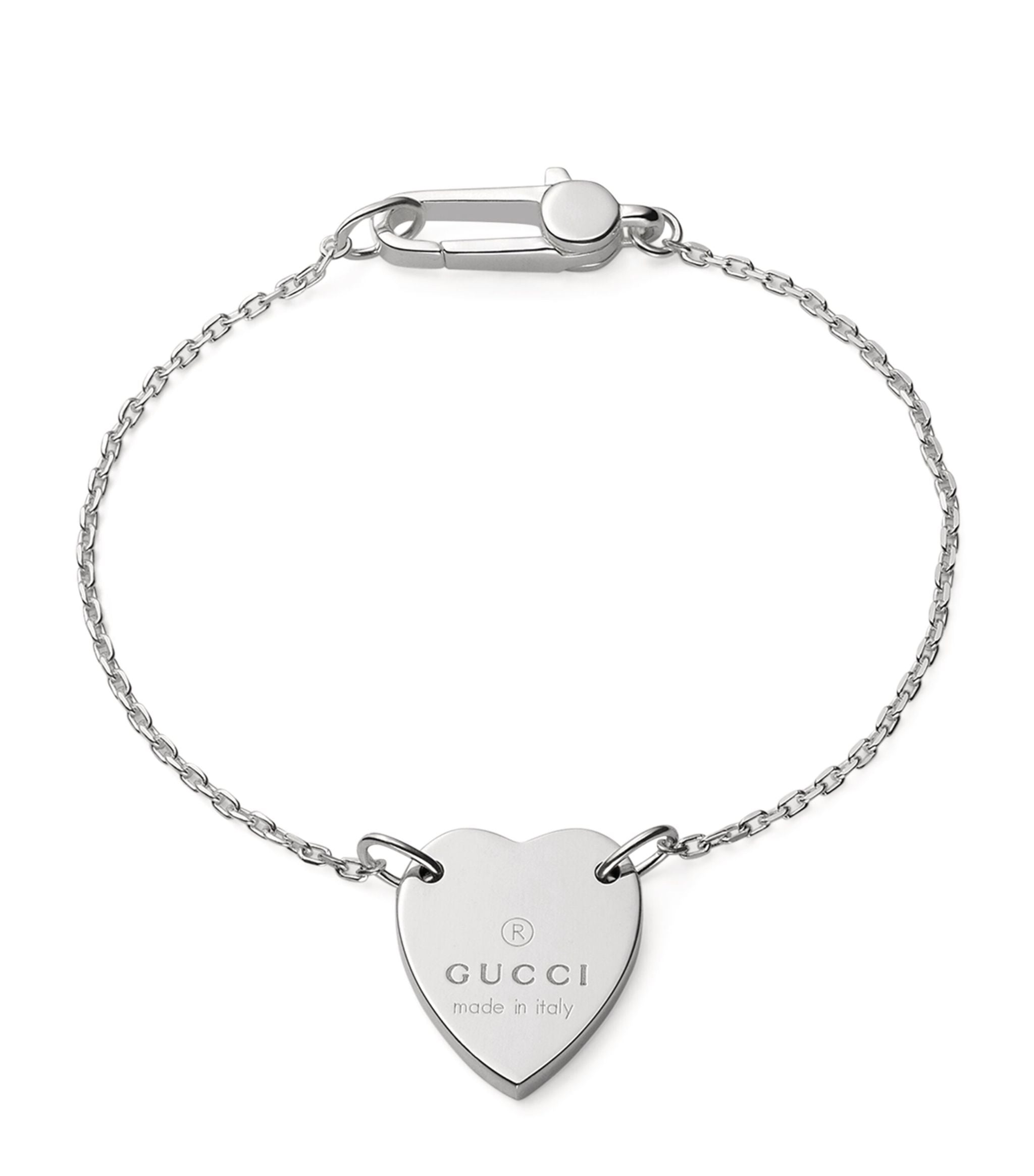 Sterling Silver Heart Bracelet GOODS Harrods   