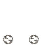 Sterling Silver Interlocking G Stud Earrings GOODS Harrods   