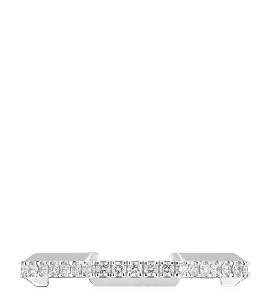 White Gold and Pavé Diamond Link to Love Ring