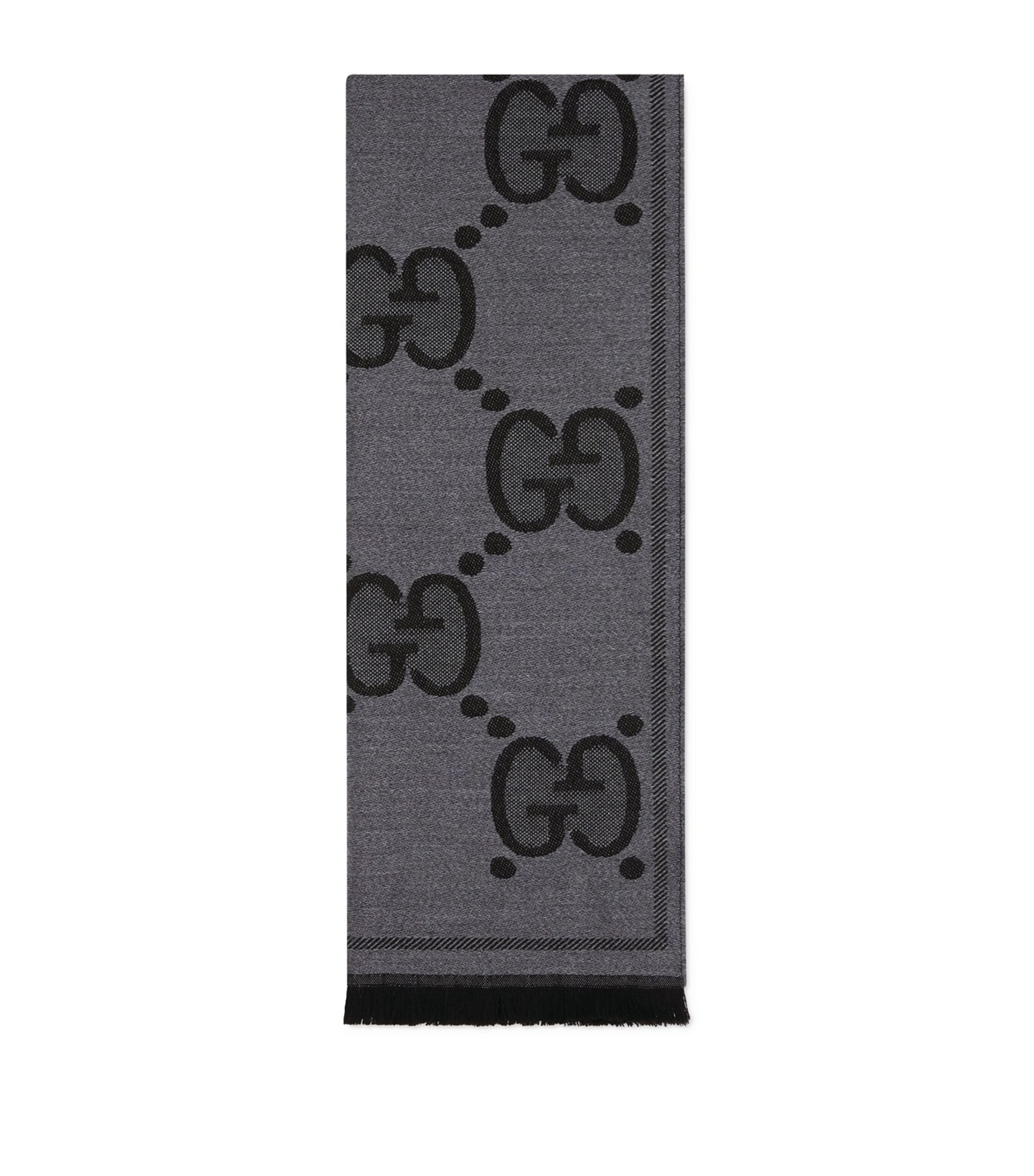 Wool GG Logo Scarf GOODS Harrods   