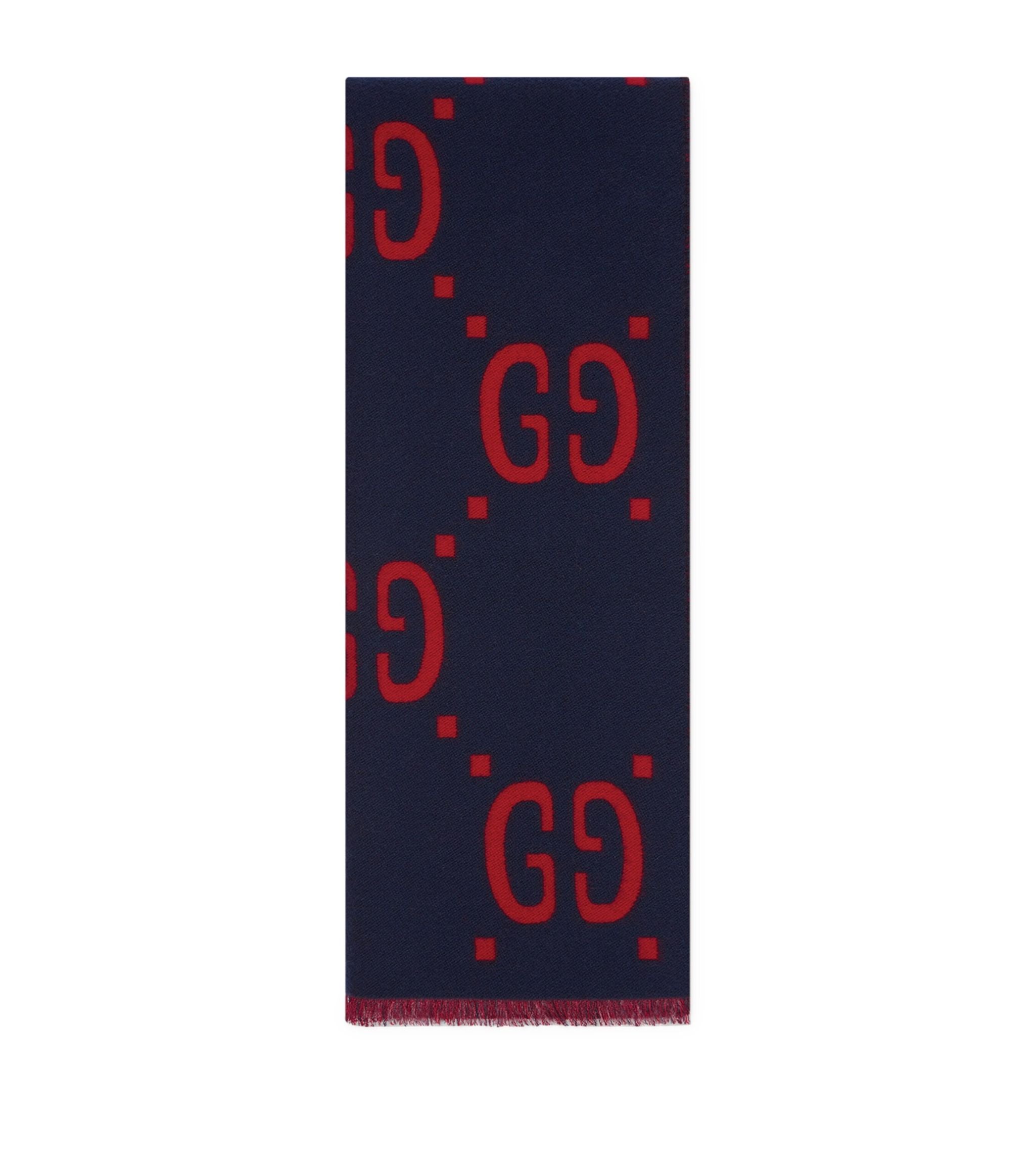 Wool-Silk GG Supreme Scarf GOODS Harrods   