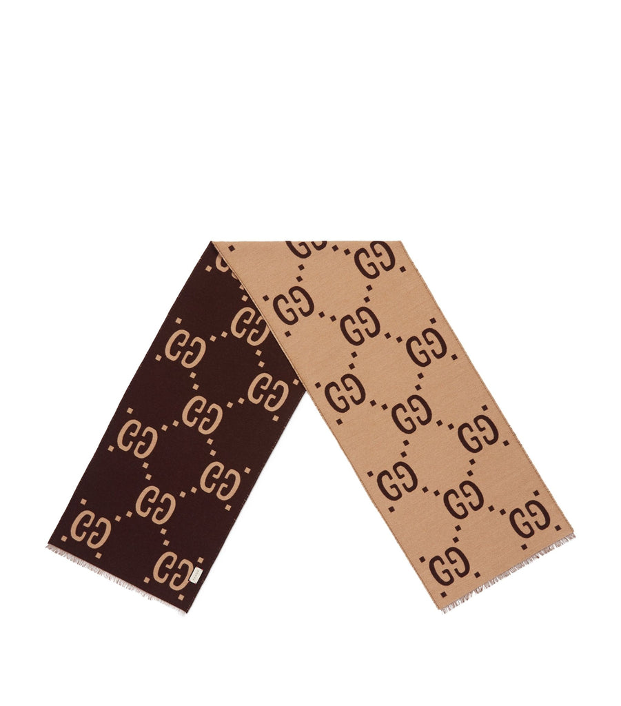 Wool-Silk GG Supreme Scarf