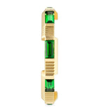 Yellow Gold and Tourmaline Link to Love Ring GOODS Harrods   