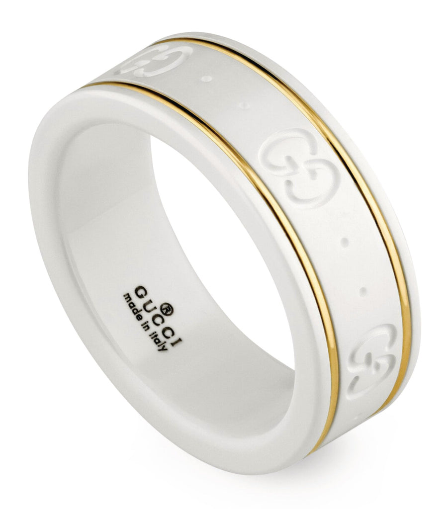 Yellow Gold-Detailed Icon Ring