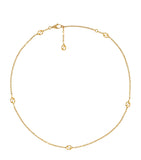 Yellow Gold Interlocking G Necklace GOODS Harrods   