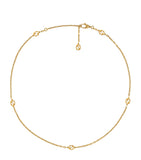 Yellow Gold Interlocking G Necklace GOODS Harrods   