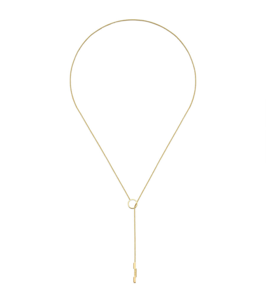 Yellow Gold Link to Love Lariat Necklace