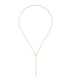 Yellow Gold Link to Love Lariat Necklace GOODS Harrods   