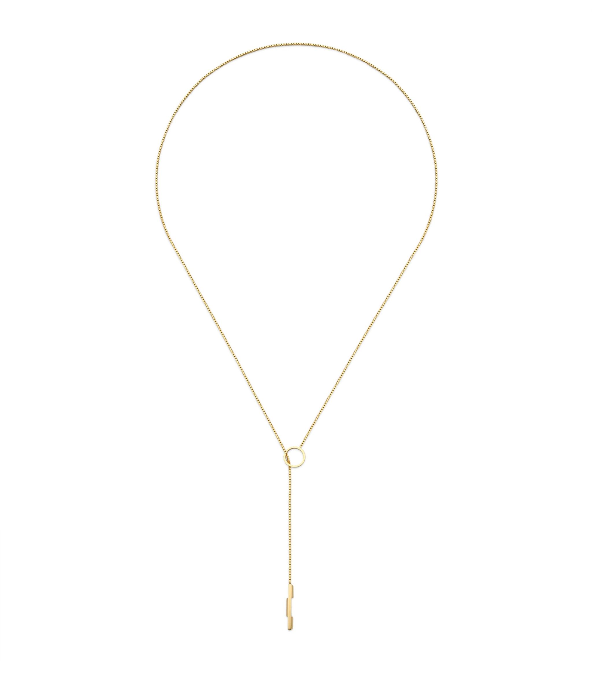 Yellow Gold Link to Love Lariat Necklace GOODS Harrods   