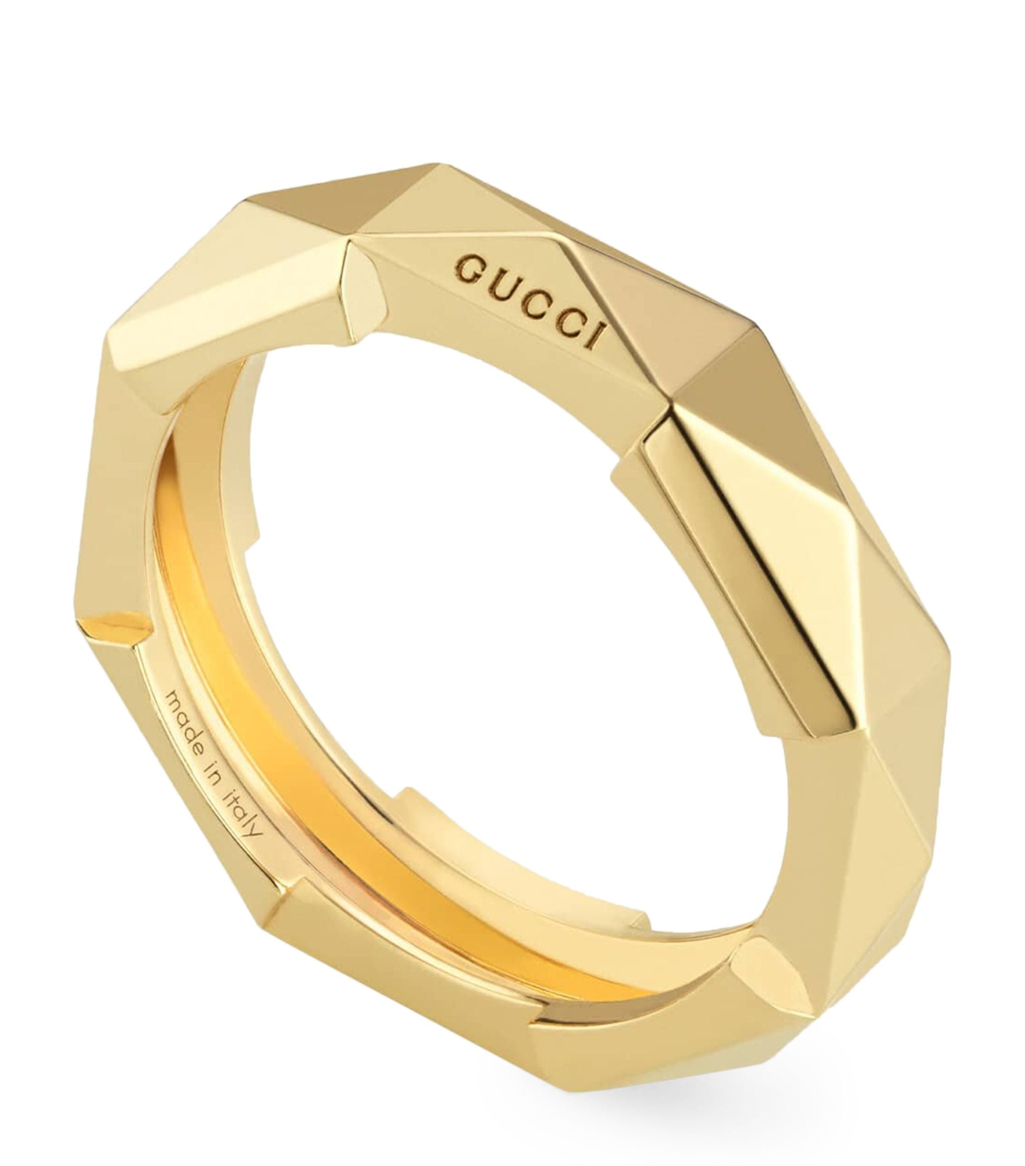 Yellow Gold Link To Love Ring GOODS Harrods   